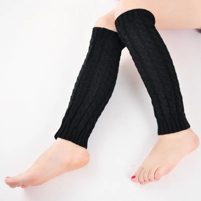 Koreangirlleg Boots Warmer Cover Knitting Crochet Socks Knee 1