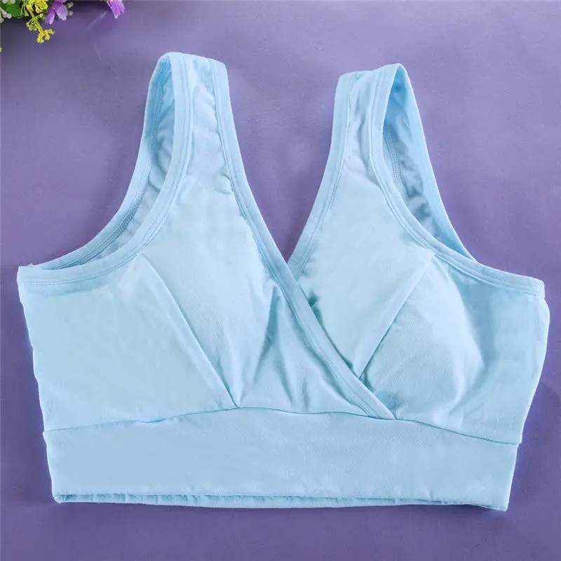 L Size Bra Vest Pregnant Sleep For Mothers Anti Sagging Gravidas Push Up Underwears Breast Feeding Maternity Nursing Bras 1