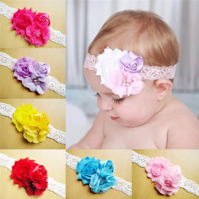 Lace Baby Headb Chic Flower Girls Headb Hair Bow Flower Headb For Baby Girl Children Hair Accessories 1
