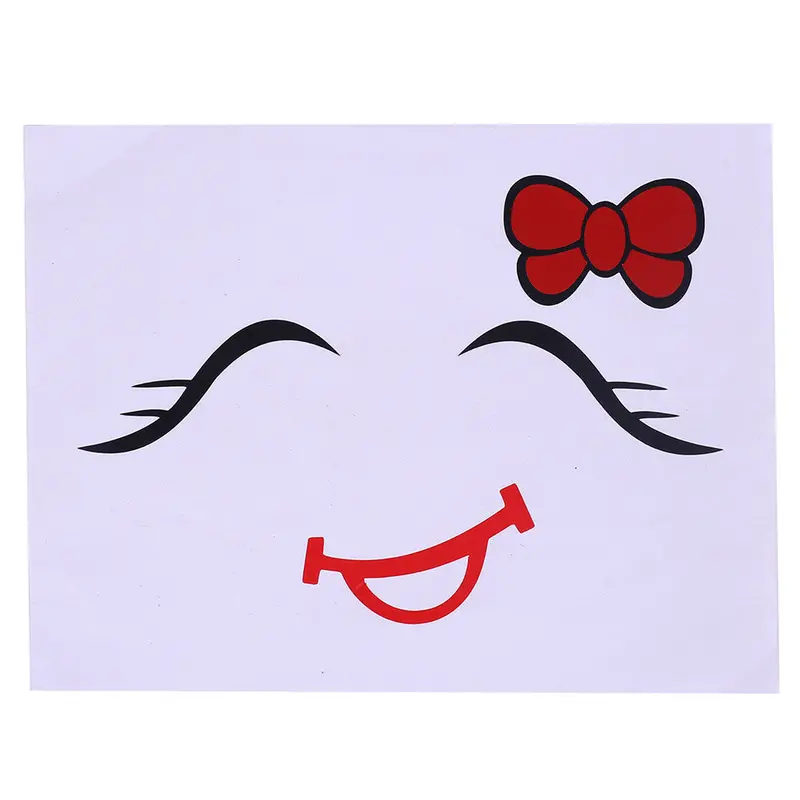 Lactation Belly Stickers Cute Pography Props Woman Pregnant Smiling Face Belly Stickers Mum Maternity Accessories 3