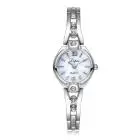 Ladies Bayan Saat Stainless Steel Rhinestone Quartz Wrist Watches For Women Orologio Donna Silver Feida 2