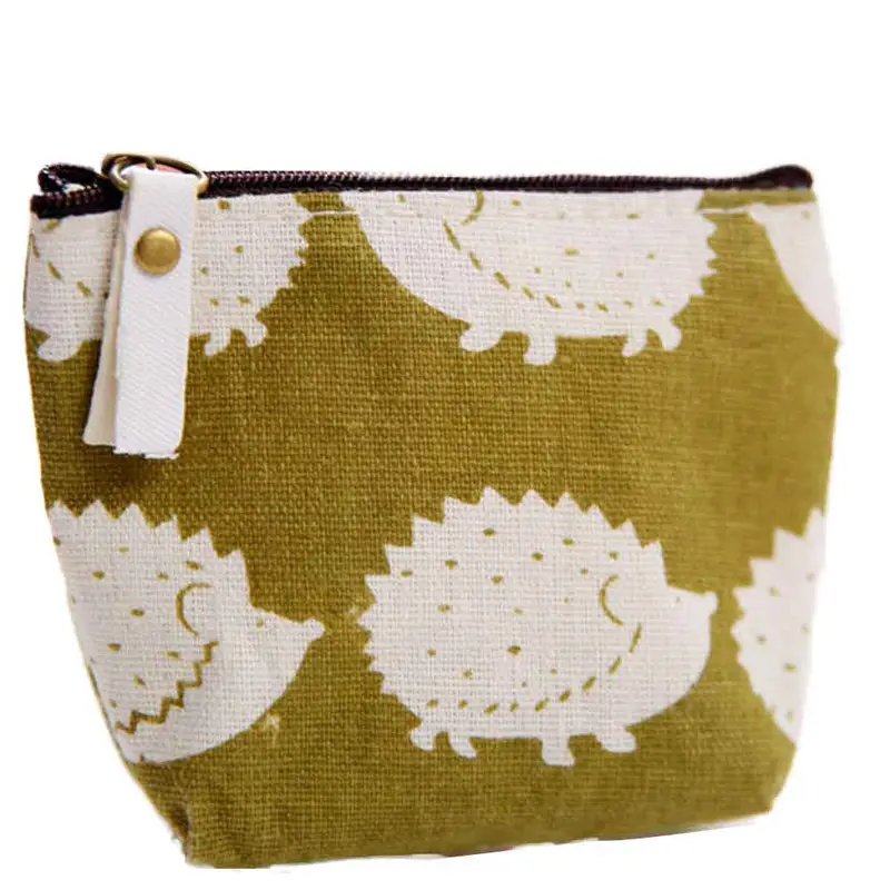 Ladies Canvas Classic Retro Small Change Coin Purse Little Key Pouch Money Bag Girl's Mini Short Coin Holder Wallet Bolsa Moeda 2