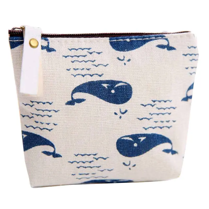 Ladies Canvas Classic Retro Small Change Coin Purse Little Key Pouch Money Bag Girl's Mini Short Coin Holder Wallet Bolsa Moeda 4