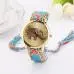 Ladies Dress Watches Elephant Pattern Weaved Rope Band Women Bracelet Watch Quartz Dial Watch Montre Sale Feida 4