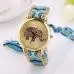 Ladies Dress Watches Elephant Pattern Weaved Rope Band Women Bracelet Watch Quartz Dial Watch Montre Sale Feida 5