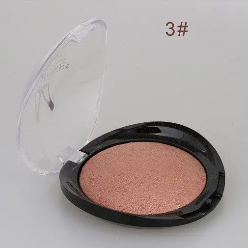 Ladies Facial Cosmetic Tools Baked Cheek Blush Powder Facial Makeup Blusher Cosmetic Shadow 3