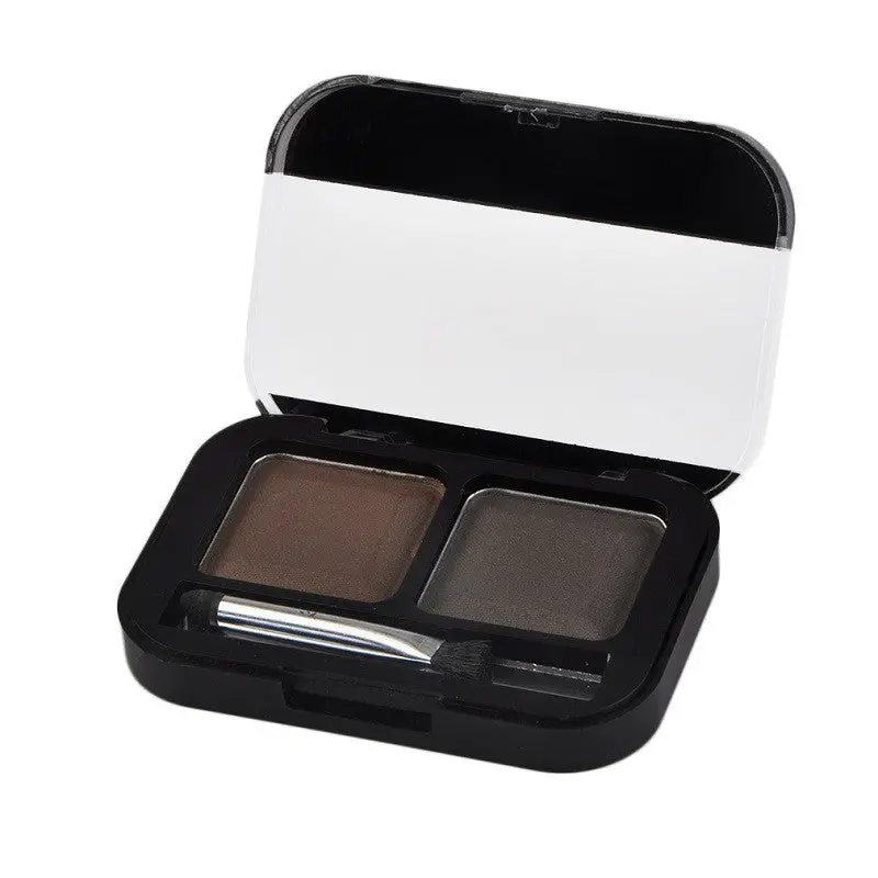 Ladies Makeup Tool Rihao Eye Shadow Eye Brow Makeup Eyebrow Powder Palette Double Color In One Palette 1