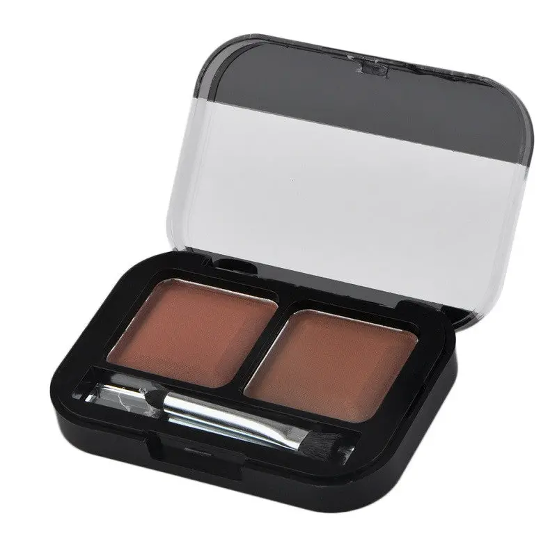 Ladies Makeup Tool Rihao Eye Shadow Eye Brow Makeup Eyebrow Powder Palette Double Color In One Palette 3