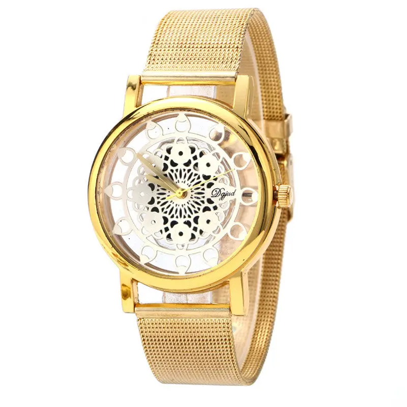 Ladies Silver Gold Watch Phoenix Automatic Mechanical Hollow-Out Stainless Steel Wrist Watch Watches Women Watch 1