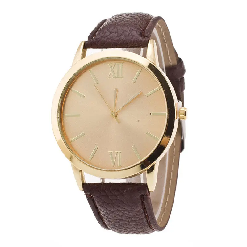 Ladies Watches Casual Roman Numerals Leather Band Wrist Watch Clock Women Montre Dropshipping Feida 2