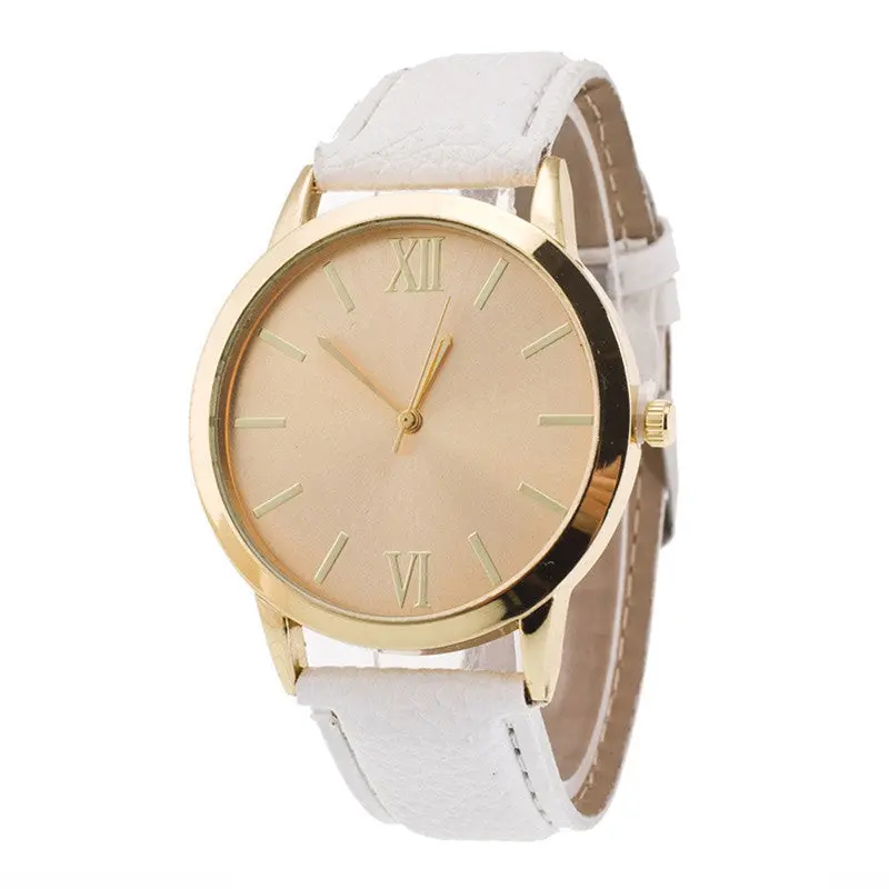 Ladies Watches Casual Roman Numerals Leather Band Wrist Watch Clock Women Montre Dropshipping Feida 3