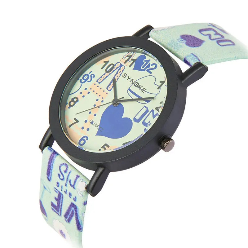 Ladies Watches Famous Synoke Dress Watch Leather Band Stainless Steel Luxury Watch Women Quartz-Watch Relogios 3