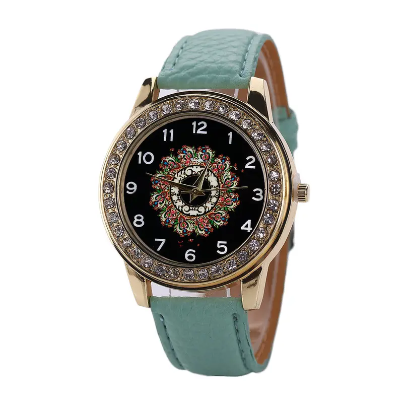 Ladies Watches Leather Band Stainless Steel Quartz Analog Wrist Watch Women Dress Watch Montre Feida 4