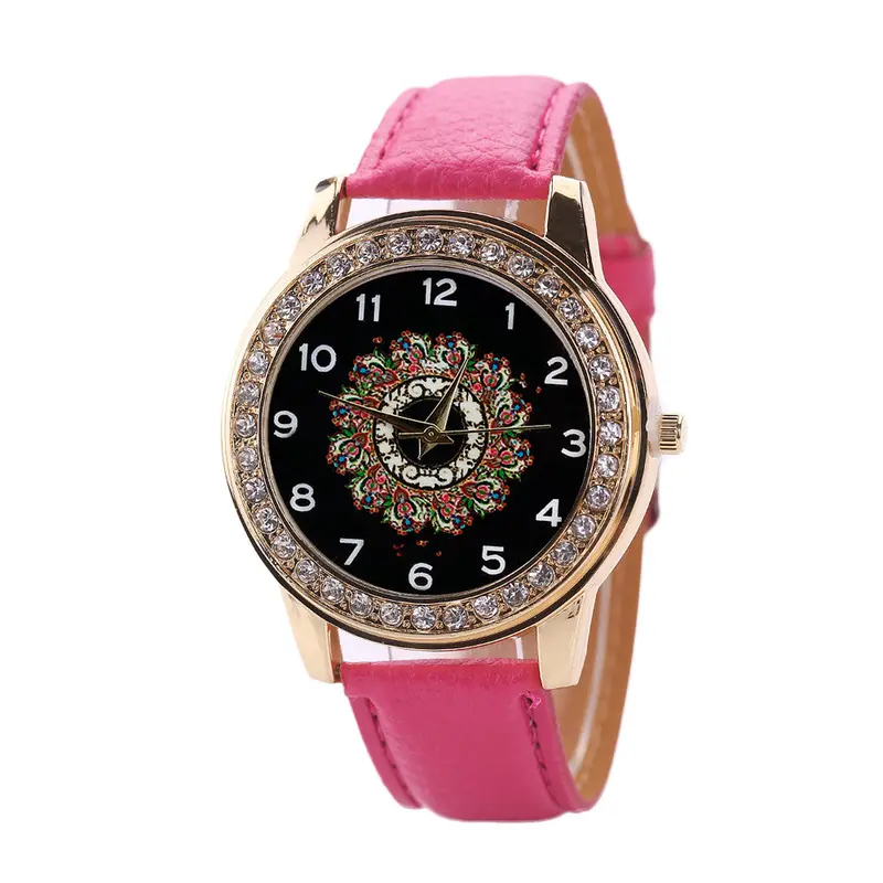Ladies Watches Leather Band Stainless Steel Quartz Analog Wrist Watch Women Dress Watch Montre Feida 5