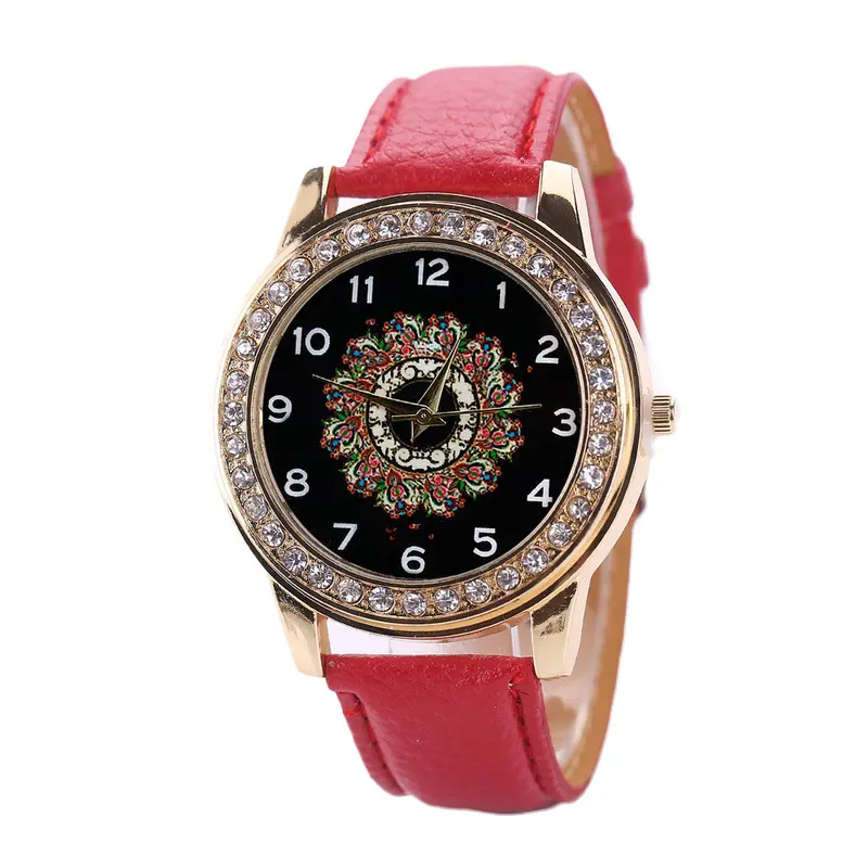 Ladies Watches Leather Band Stainless Steel Quartz Analog Wrist Watch Women Dress Watch Montre Feida 6