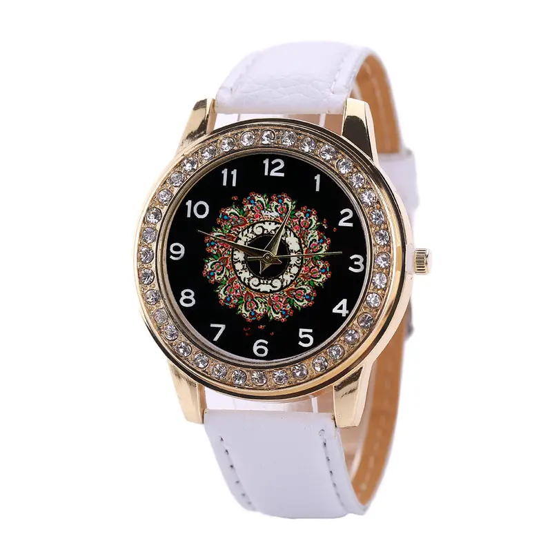 Ladies Watches Leather Band Stainless Steel Quartz Analog Wrist Watch Women Dress Watch Montre Feida 7