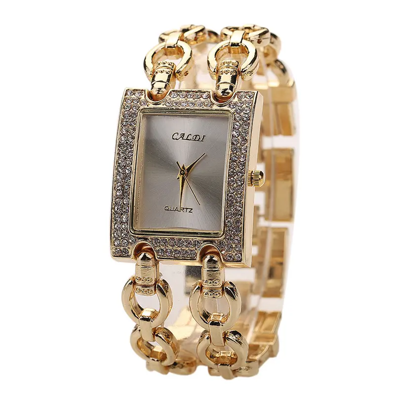 Ladies Watches Luxury Bracelet Gold Watch Women Rhinestone Crystal Bangle Woven Wristwatch Relogio Feminino 2