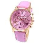 Ladies Watches Luxury Orologi Donna Roman Numerals Faux Leather Quartz-Watch Wrist Watches For Women Feida 14