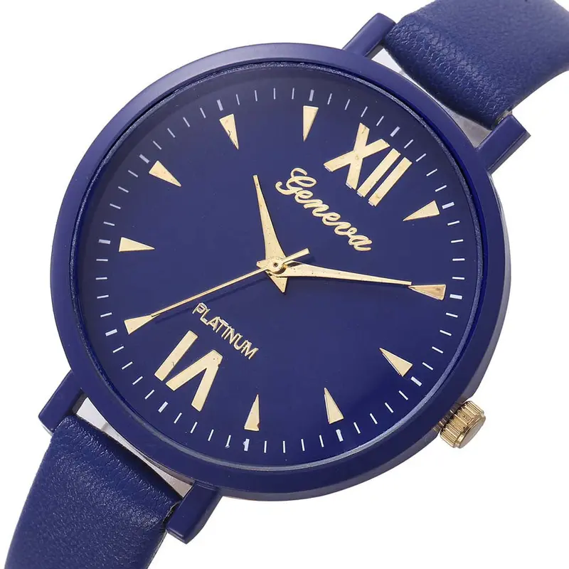 Ladies Watches Women Time Fine Watch Strap Leather Analog Simple Clock Dial Wrist Bracelet Watch Montre 2