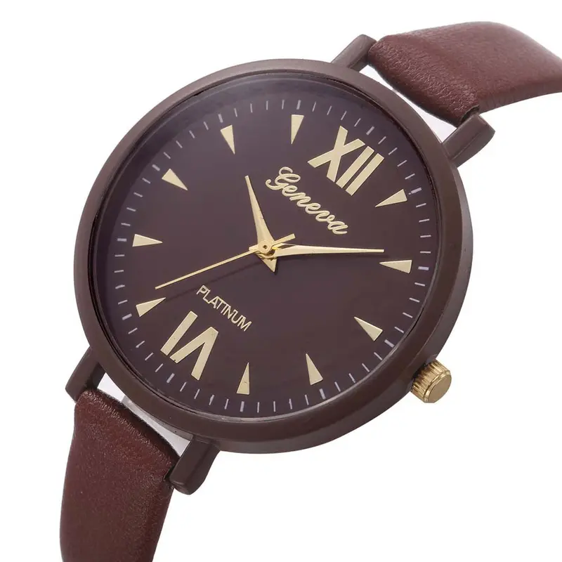 Ladies Watches Women Time Fine Watch Strap Leather Analog Simple Clock Dial Wrist Bracelet Watch Montre 3
