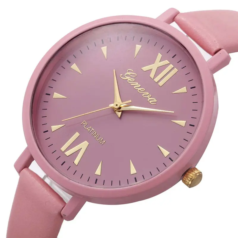 Ladies Watches Women Time Fine Watch Strap Leather Analog Simple Clock Dial Wrist Bracelet Watch Montre 5