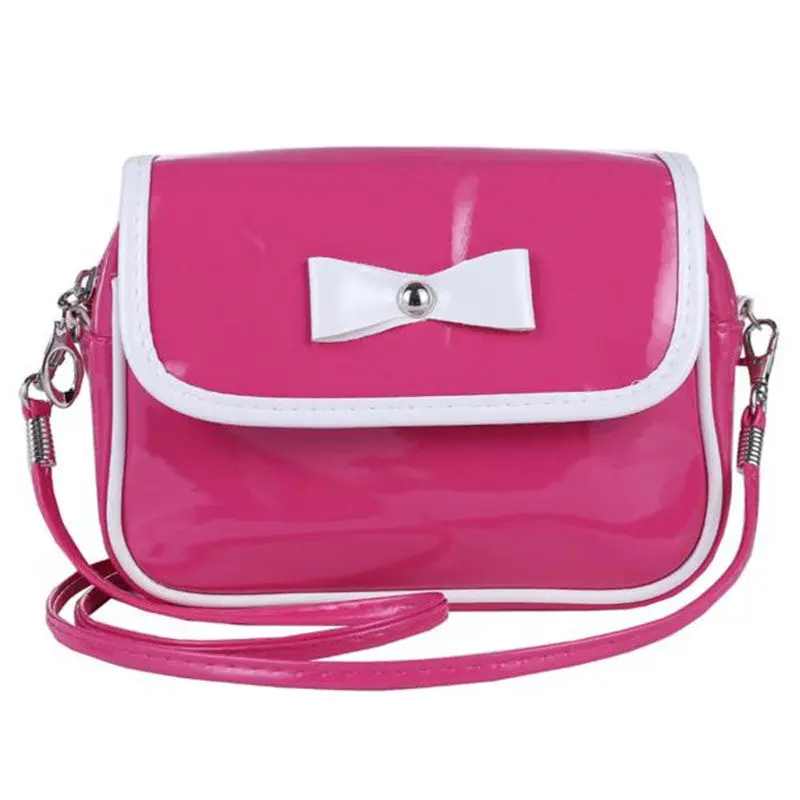Ladies Women 7 Messenger Bags Pu Leather Tote Satchel Fashion Lovely Girl Bowknot Crossbody Shoulder Handbags 1