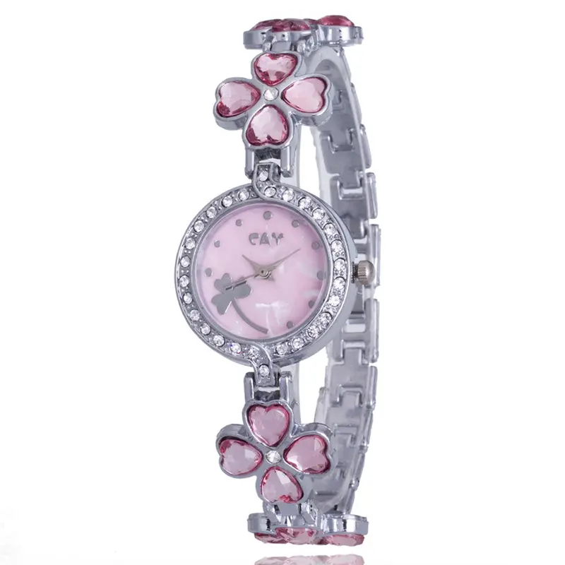 Ladies Women Bracelet Watch Relogio Feminino Minimalism Rhinestone Golden Stainless Steel Wrist Watch Feida 2