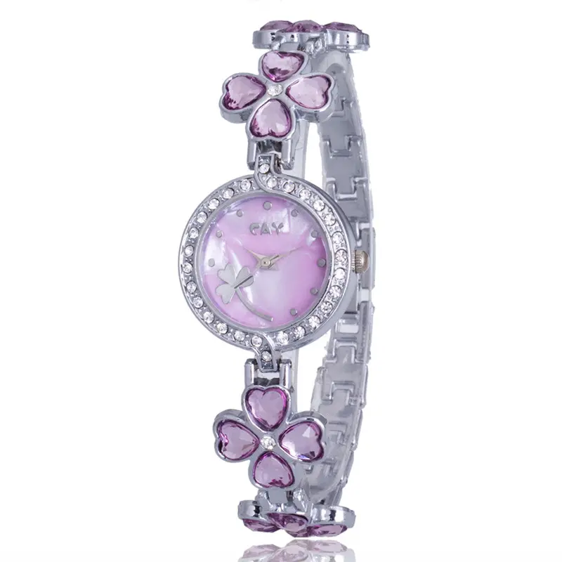 Ladies Women Bracelet Watch Relogio Feminino Minimalism Rhinestone Golden Stainless Steel Wrist Watch Feida 3
