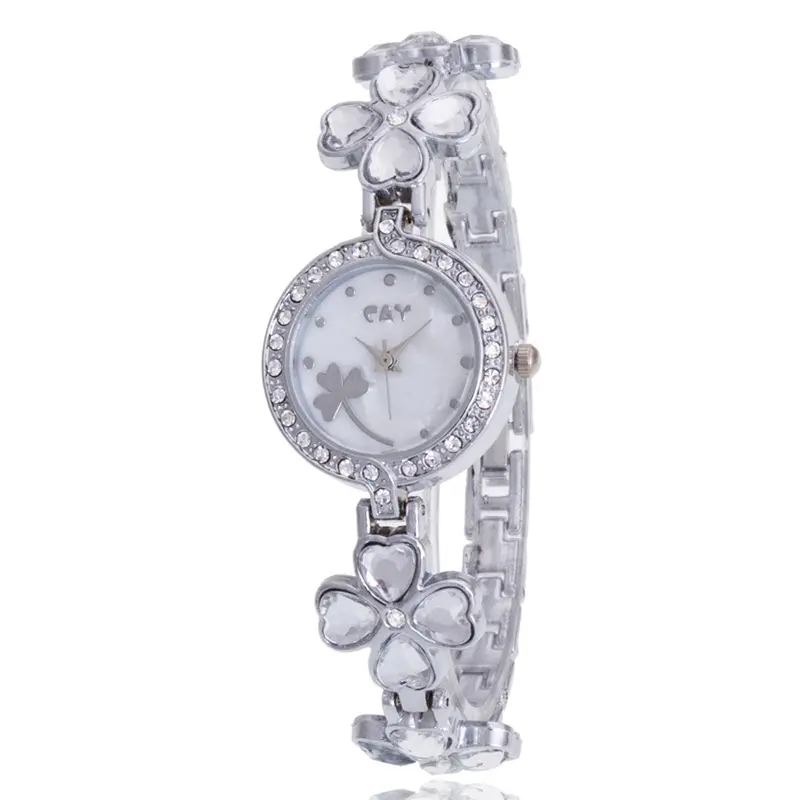 Ladies Women Bracelet Watch Relogio Feminino Minimalism Rhinestone Golden Stainless Steel Wrist Watch Feida 4
