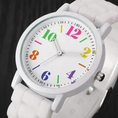 Ladies Womens Watches Analog Silica Jelly Gel Quartz Elegant Dress Wrist Watch Gift Montre Relogio 7