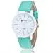 Ladies Wrist Watch Luxury Time Pattern Leather Band Quartz Watch Mint Green Watch Women Famous Feida 3