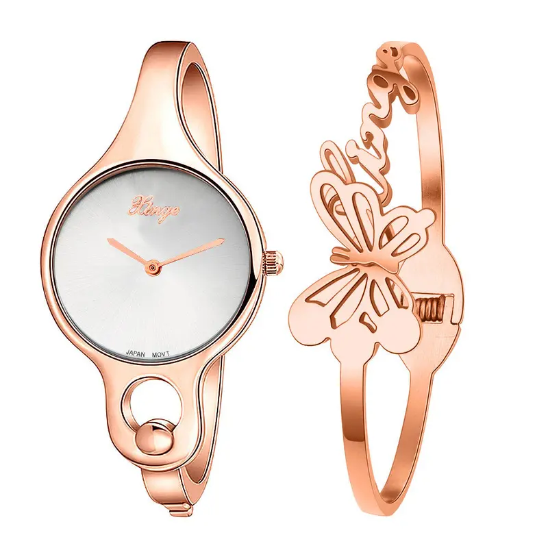 Ladies Wrist Watch Montre Xinge Women Gold Rhinestone Bangle Watch And Bracelet Set Wristwatch Relogio Feminino Feida 1