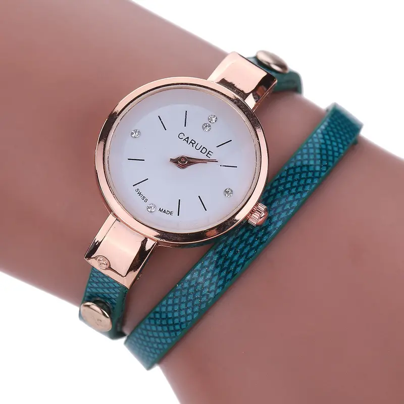 Ladies Wrist Watch Women Bracelet Watch Leather Stainless Steel Quartz Dress Watch Relogio Feminino 2
