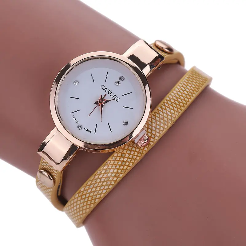 Ladies Wrist Watch Women Bracelet Watch Leather Stainless Steel Quartz Dress Watch Relogio Feminino 4