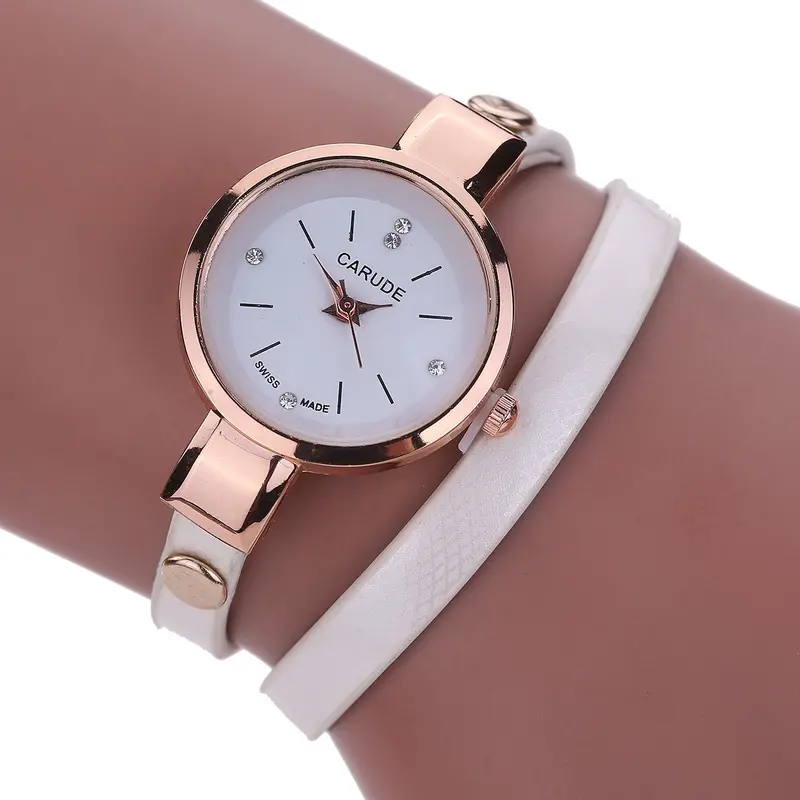 Ladies Wrist Watch Women Bracelet Watch Leather Stainless Steel Quartz Dress Watch Relogio Feminino 7