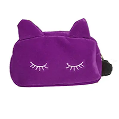 Lady Cosmetic Bag Pouch Makeup Bag Women Cosmetic Makeup Case Travel Organizer Cute Cat Organizador 1