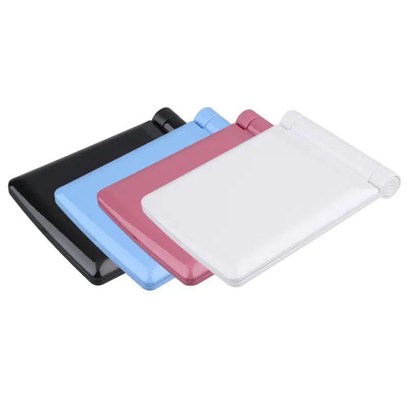 Lady Makeup Cosmetic Folding Portable Compact Pocket Mirror 8 Led Lights Lamps 3