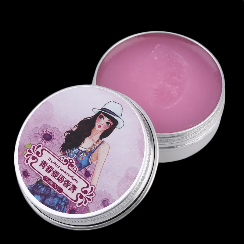 Lady Natural Perfume Charming Solid Fragrance Creams Vitamin Plant And Fruit Flavor Potpourri Solid Perfume Cream 1