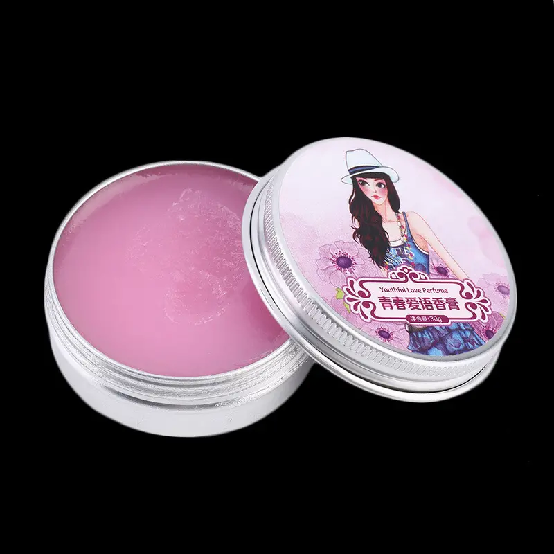 Lady Natural Perfume Charming Solid Fragrance Creams Vitamin Plant And Fruit Flavor Potpourri Solid Perfume Cream 2