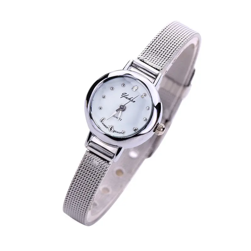 Lady Silver Watches Women Full Stainless Steel Quartz Wristwatches Relojes Mujer Relogio Feminino 1