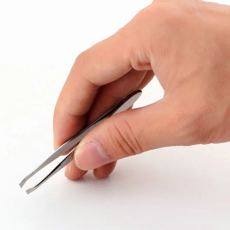 Lady Stainless Steel Shape Tool Eyebrow Clip Tweezer Est 1