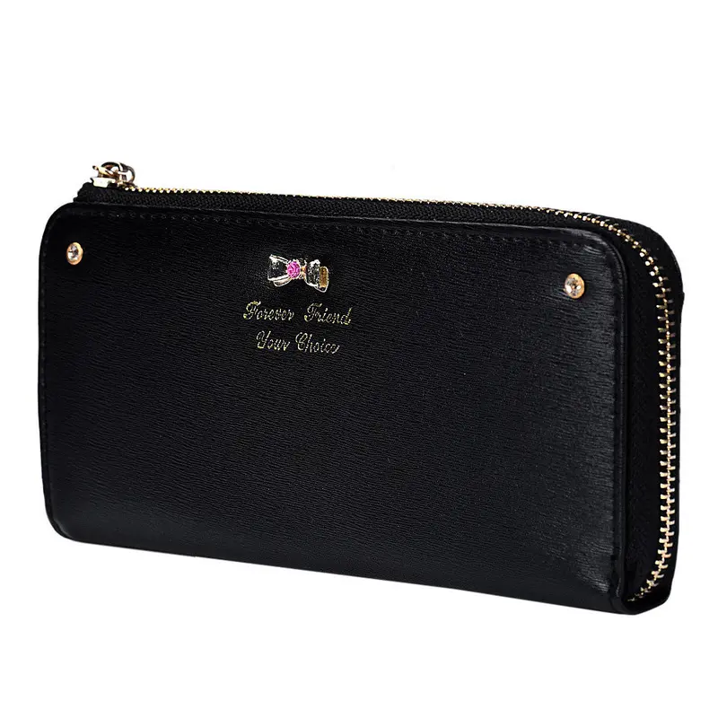 Lady Women Leather Clutch Wallet Long Card Holder Case Purse 1