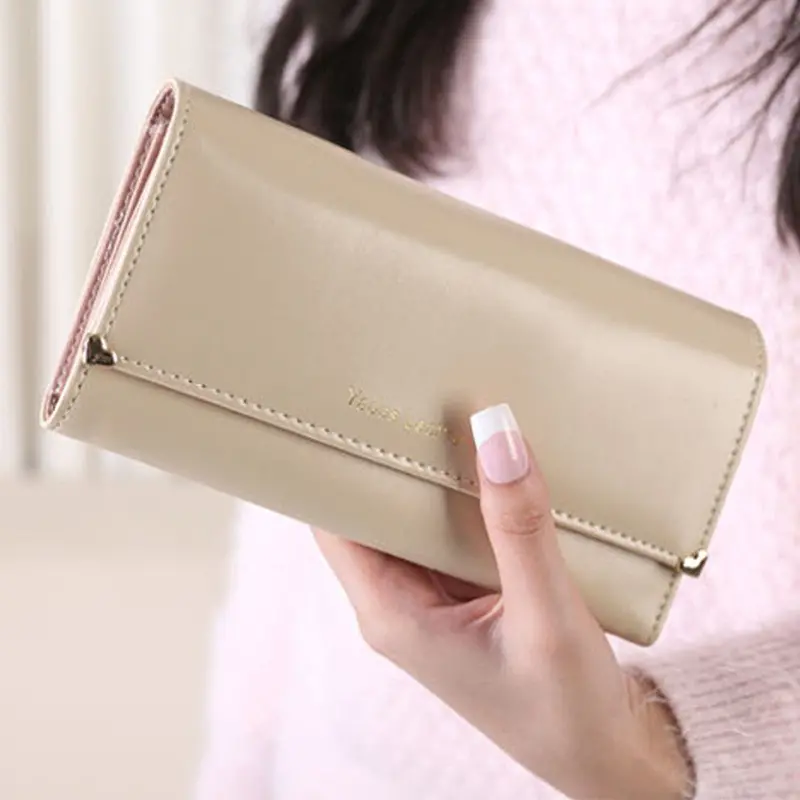 Lady Women Purse Long Wallet Card Holder Bags Gift Pu Leather Women Wallets Dollar Price Carteira Feminina Wallet Bags 1