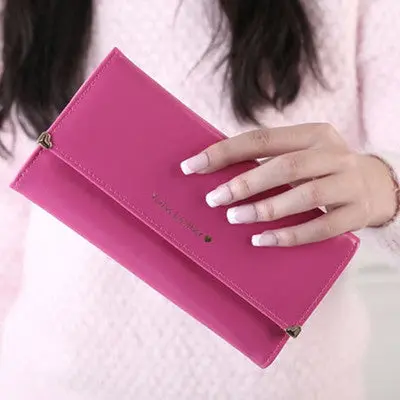 Lady Women Purse Long Wallet Card Holder Bags Gift Pu Leather Women Wallets Dollar Price Carteira Feminina Wallet Bags 5