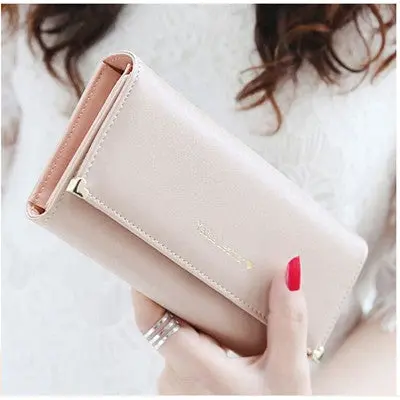 Lady Women Purse Long Wallet Card Holder Bags Gift Pu Leather Women Wallets Dollar Price Carteira Feminina Wallet Bags 6