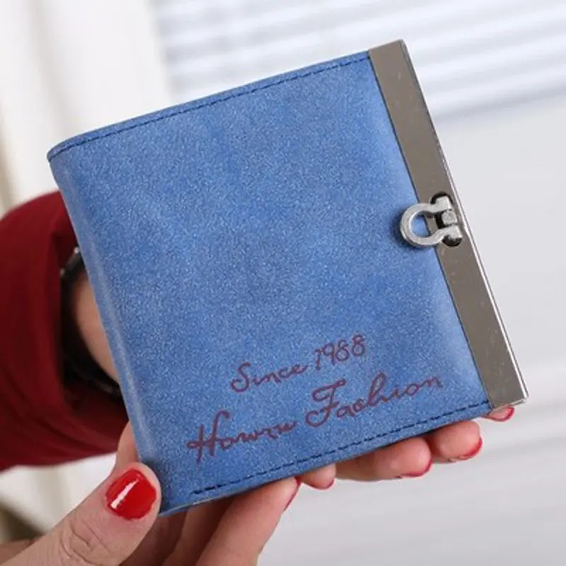 Lady Women Ultrathin Mini Purse Leather Wallet Credit Card Holder Bags Gift 1