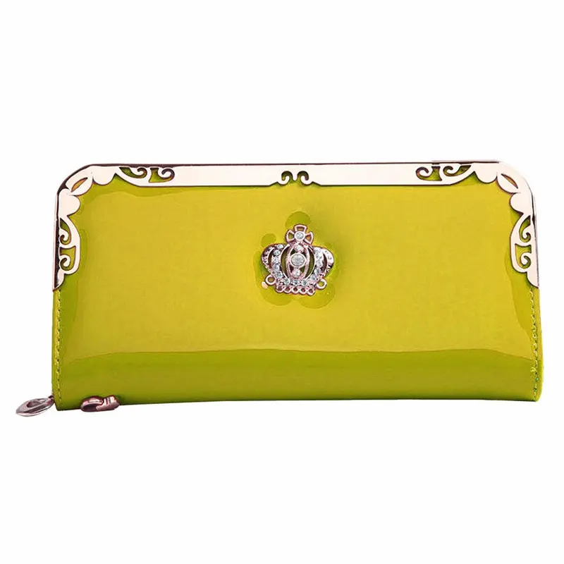 Lady Women Wallet Clutch Long Purse Imperial Crown Pattren Leather Card Holder Hbag Bags 3
