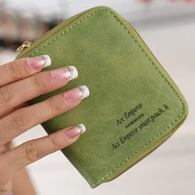 Lady Women's Purse Wallets With Zipper Mini Purse Leather Wallet Credit Card Holder Bags Purse Carteras 4