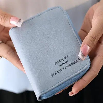 Lady Women's Purse Wallets With Zipper Mini Purse Leather Wallet Credit Card Holder Bags Purse Carteras 6