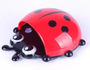 Ladybug Toothbrush Holder Wall Suction Bathroom Sets Cartoon Sucker Hooks Good Morning Fast Arrived 69824 1